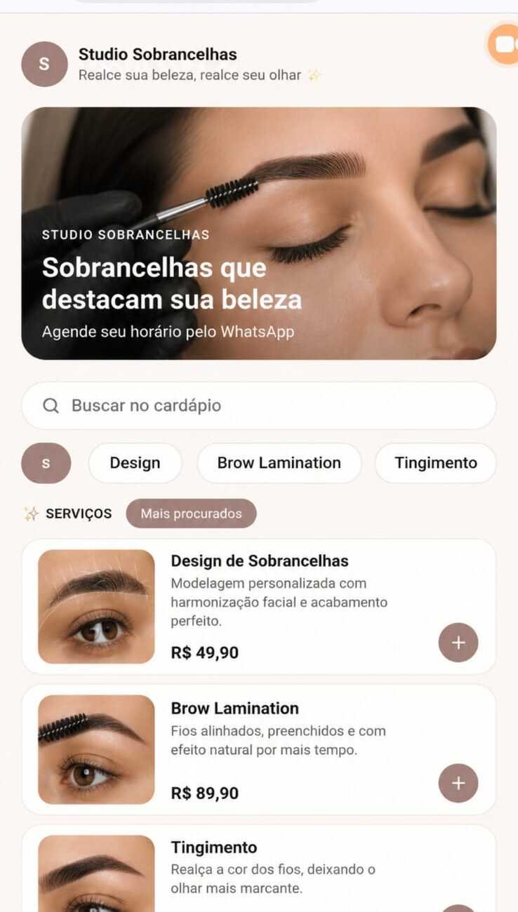 Design de Sobrancelhas