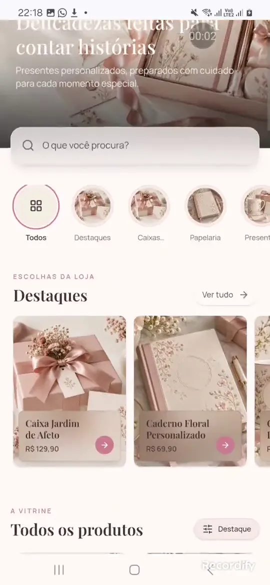 Prévia da demonstração do MenuFy Pro