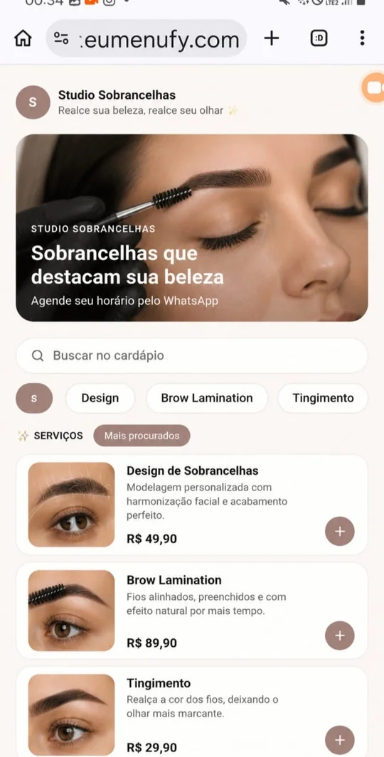 Design de Sobrancelhas